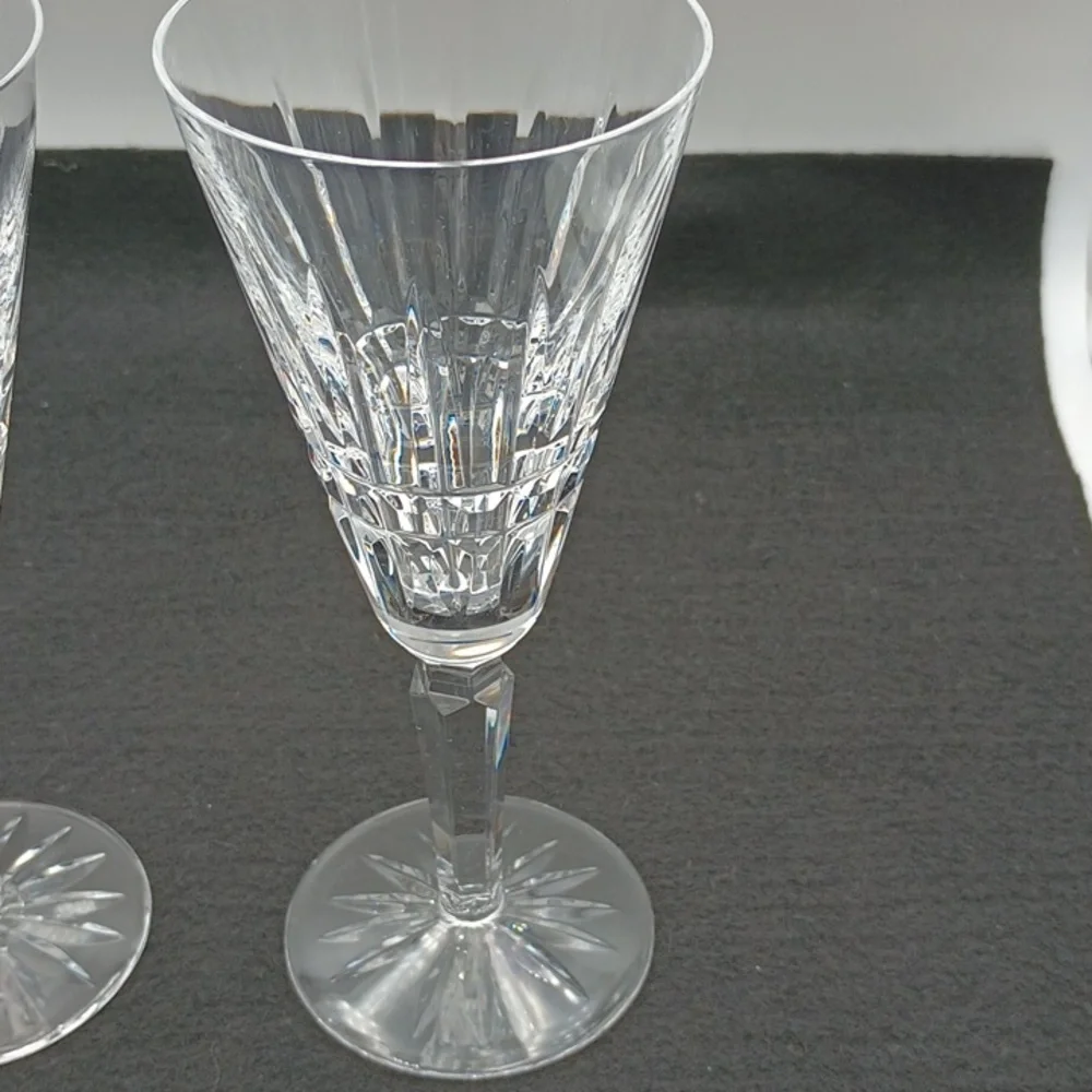 Waterford Crystal Glenmore Vintage Champagne Flutes Set of 2 No Chips Excellent